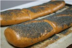 flat 6" poppy french roll