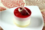 duo raspberry white chocolate mousse