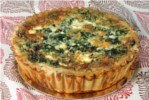 spinach and mushroom quiche