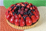fresh berries with ganache tart
